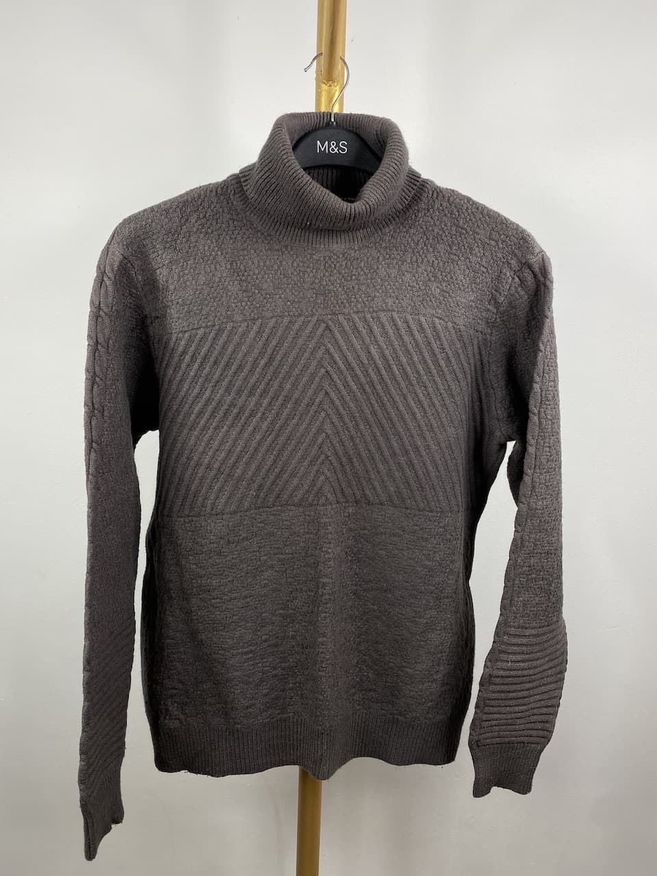 High neck heavyweight sweater - LARGE