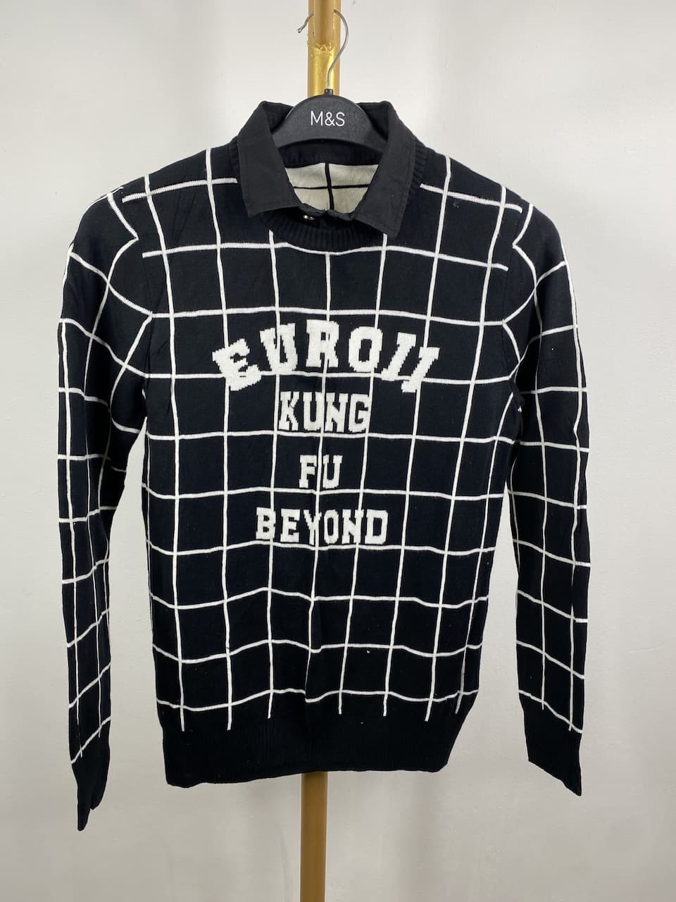 Black Fashion sweater - X SMALL