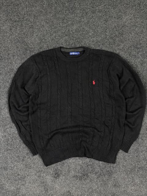 RALPH LAUREN BLACK MENS SWEATER