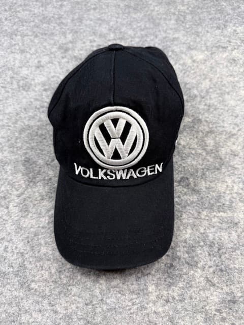 Volkswagen Black Logo Cap | Volkswagen New Beetle Dad Hat | Embroidered VW Adjustable Baseball Cap
