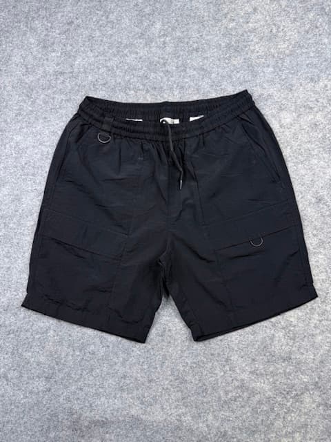 SPAO Black Cargo Shorts – Size L