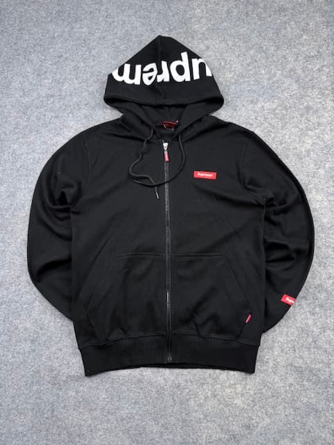 Pre-Loved Vintage "The Super Supreme" Parody Full-Zip Hoodie - Black | Size M (Tag L)