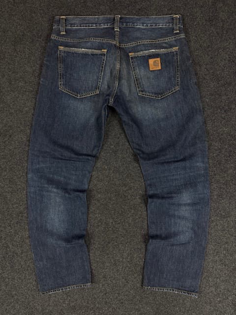 Authentic Pre-Loved Carhartt Work In Progress (WIP) Buccaneer Pant Jeans - Dark Wash | Size W34