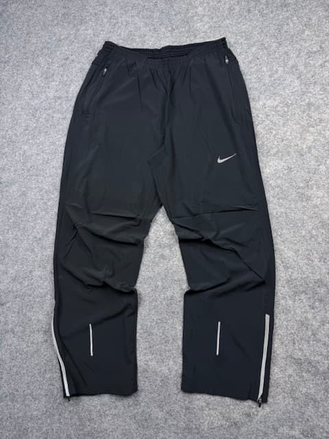 Nike Dri-FIT Black Training Track Pants | XL | Zipper Leg Opening