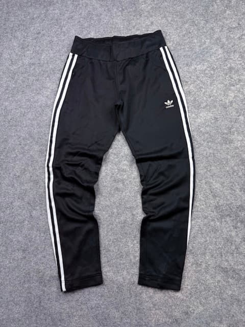 Adidas Women’s Black 3-Stripes Track Pants – Size S