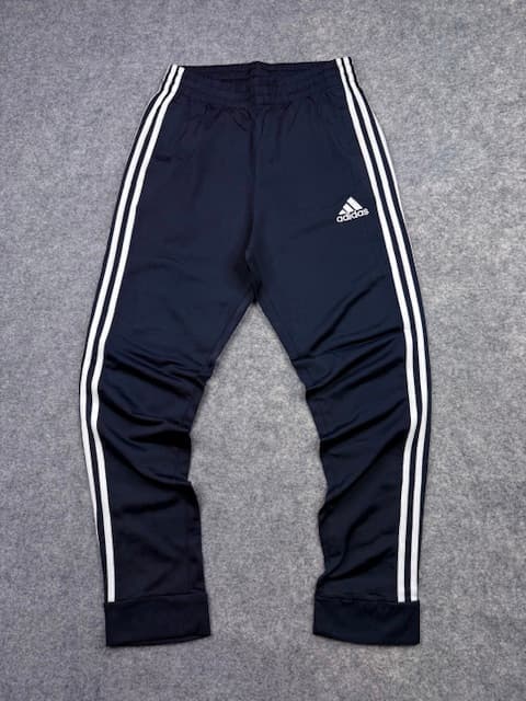 Adidas Primegreen Navy Blue 3-Stripes Track Pants – Size M