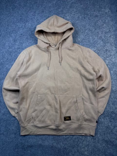 Authentic Pre-Loved Fluke "The Original Company" Street Culture Hoodie - Sand / Beige | Size XL (Oversized Fit)