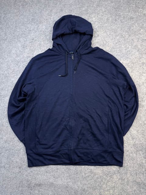 Authentic Pre-Loved Uniqlo DRY UV Protection Full-Zip Active Hoodie - Navy Blue | Size XXL