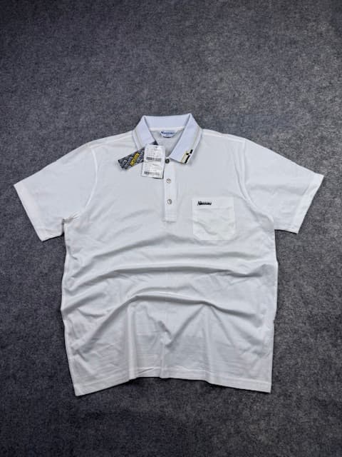 Brand New With Tags Nassau Sports Wear Pocket Polo Shirt - White | Size L