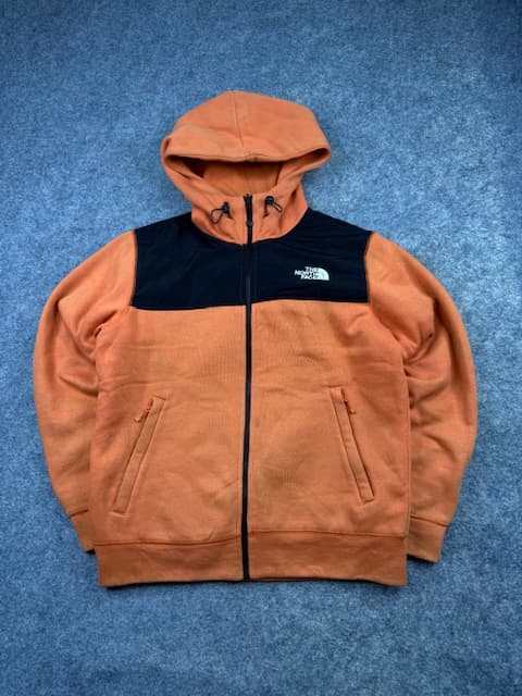 Vintage The North Face Reversible Colorblock Hooded Jacket - Orange / Black | Size M