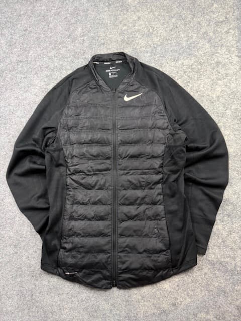 Authentic Pre-Loved Nike Golf Aeroloft Hybrid Insulated Performance Jacket - Solid Black | Size M