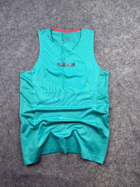 Pre-Loved Nike LeBron James Dri-FIT Performance Athletic Tank Top - Teal Green & Coral | Size XS