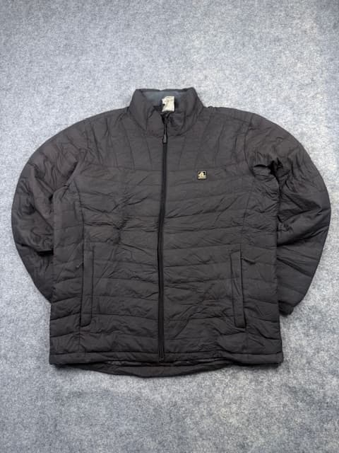 The Redface Lightweight Goose Down Insulated Puffer Jacket - Charcoal Black | Size XXL