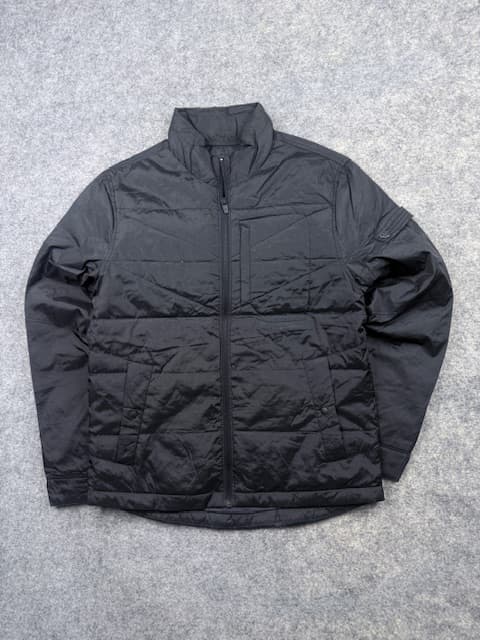 Mind Bridge Lightweight Duck Down Insulated Winter Puffer Jacket - Charcoal Black | Size XS