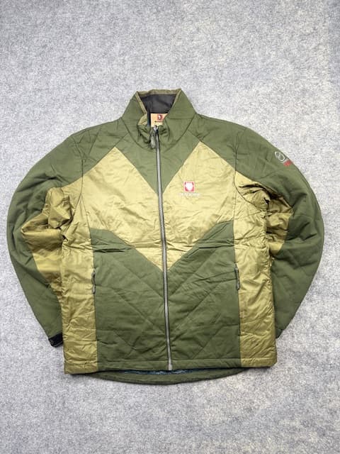 Black Yak Extreme Peak Quilted Outdoor Winter Jacket - Olive Green & Khaki | Size L
