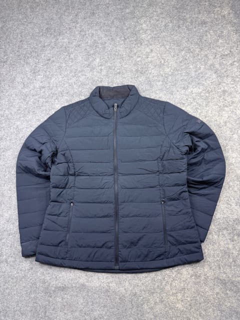 PAT Women's Ultra Warm Lightweight Quilted Down Jacket - Dark Navy Blue | Size L