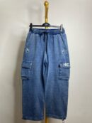 Denim baggy cargo pant - LARGE