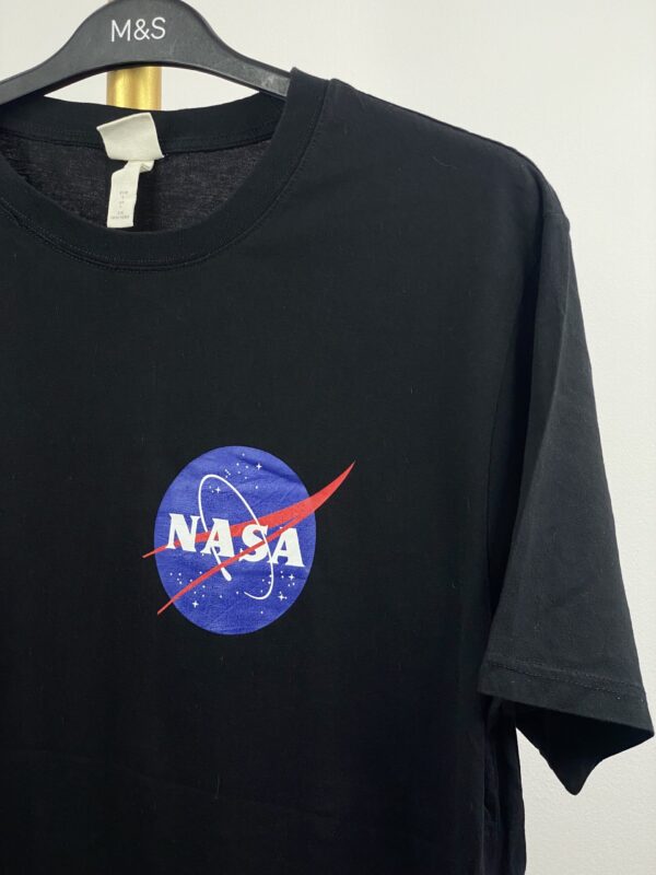 H&M NASA COTTON T-SHIRT - XL - Image 3