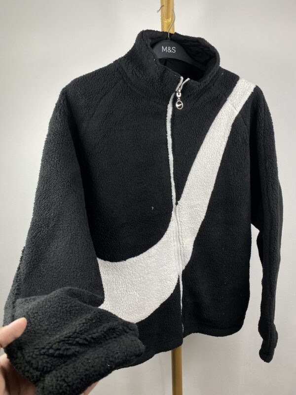 NIKE TEDDY FLEECE WINTER JACKET - LARGE - Image 4