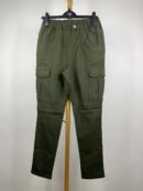 Olive green stretchable cargo pant - MEDIUM