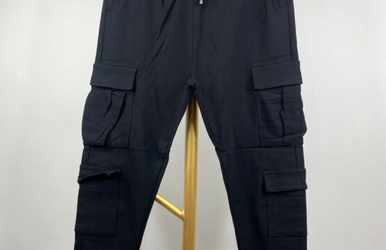 Black stretchable cargo pant - MEDIUM
