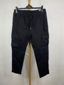 Black stretchable cargo pants - LARGE