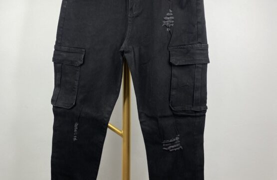 Black stretchable cargo pant - W36 L41