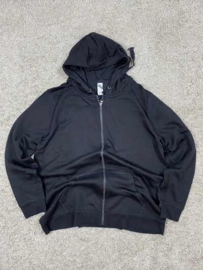 ANKO VTG ZIPPER BLACK HOODIE - 3 XL