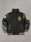 Black varsity zipper jacket - SMALL
