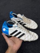 Adidas 11Pro TRX FG - White/Black/Blue - UK 10