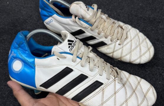 Adidas 11Pro TRX FG - White/Black/Blue - UK 10
