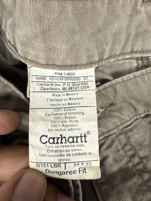 VINTAGE CARHARTT CARGO PANTS - W34 L40 - Image 4