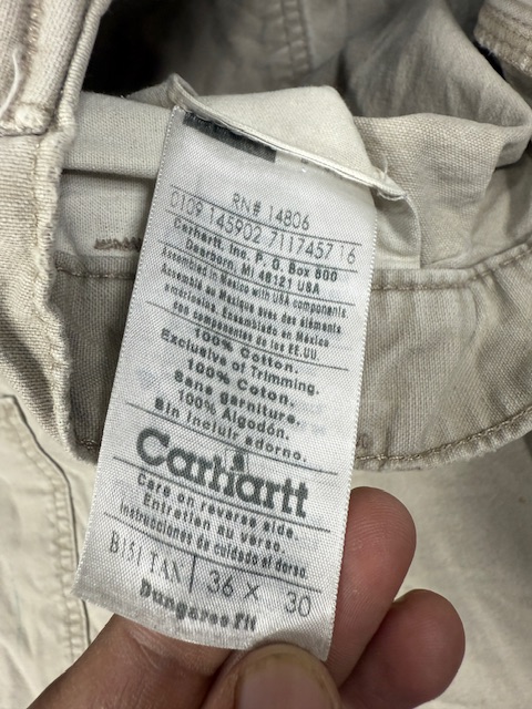 VINTAGE CARHARTT CARGO PANTS - W34 L40 - Image 5
