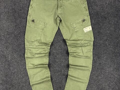 DENIM OLIVE GREEN CARGO PANTS - W31 L41