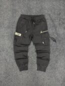 Multipoket Black cargo pants - LARGE