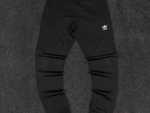 Adidas original black track pants - SMALL