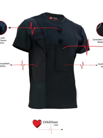 LVAD HeartMate Men Shirt Black - XL