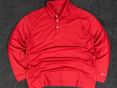NIKE DRI FIT FULL SLEEVE POLO T-SHIRT - XL