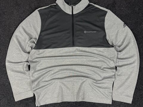 Adidas activewear zipper T-shirt - XL