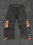 DENIM BAGGY CARGO PANTS - W28 L38