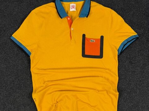 LACOSTE COTTON POLO T-SHIRT - SMALL