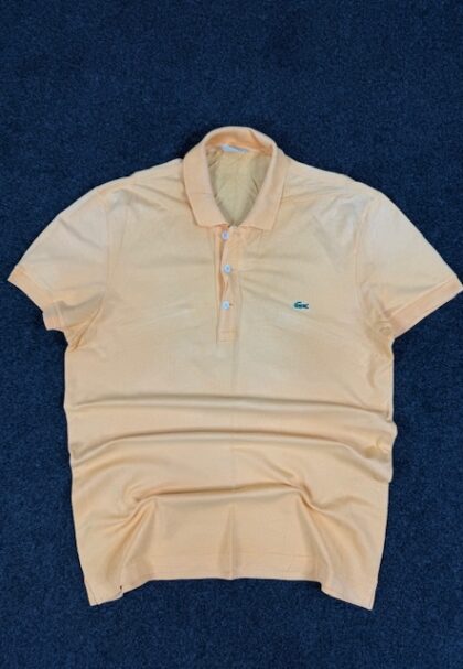 LACOSTE COTTON POLO T-SHIRT - LARGE