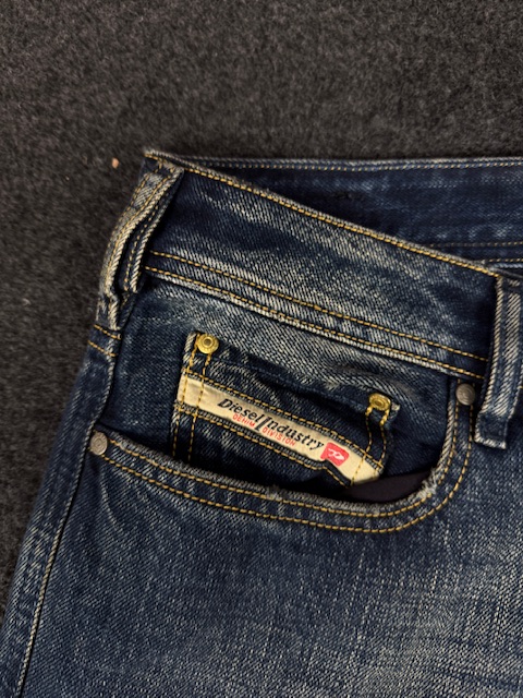 DIESEL VINTAGE DENIM BOOTCUT JEANS PANTS - W33 L42 - Image 3