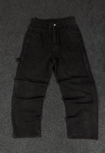 YYS Y2K VINTAGE BLACK DENIM JEANS PANTS - W28 L40