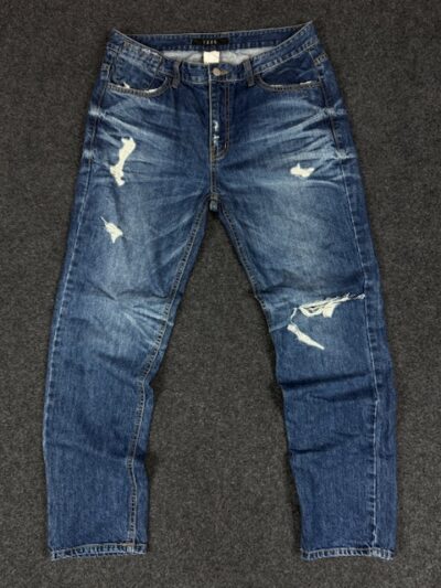 YARN BLUE DENIM JEANS PANTS - W32 L40