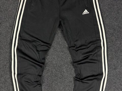 Adidas CLIMALITE black track pants - XL