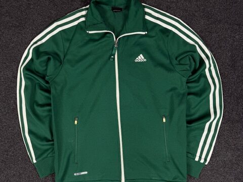 Adidas green track jacket