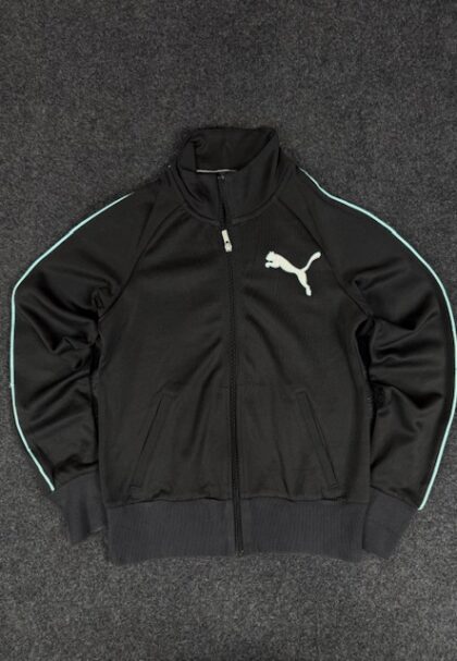 Vintage Puma track jacket in black