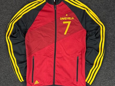 Adidas david villa Thrifted Track Jacket