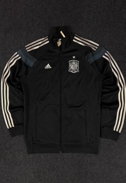 ADIDAS SPAIN ANTHEM JACKET FIFA WORLD CUP 2014 Mens Black Gray
